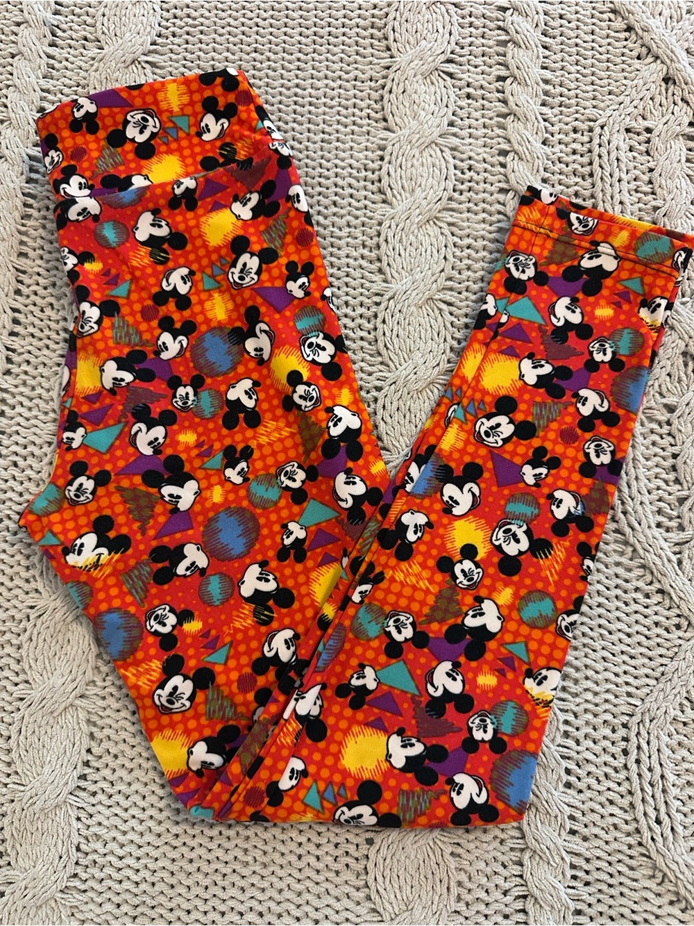 LuLaRoe/Disney Mickey Mouse print Tween Leggings